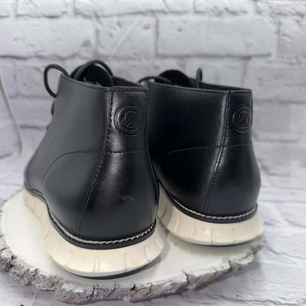 Cole Haan Mens Zerogrand Chukka Boot Size 12M Black White NWOB - Picture 8 of 15